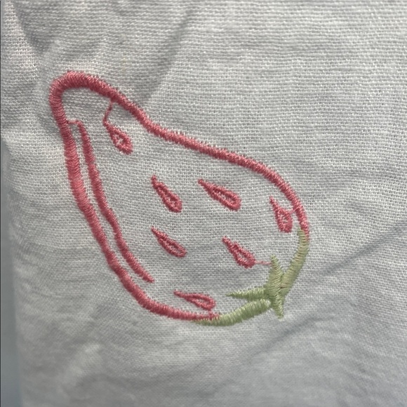 C&C California | White Embroidered Sundress w/Fruit - Picture 6 of 14